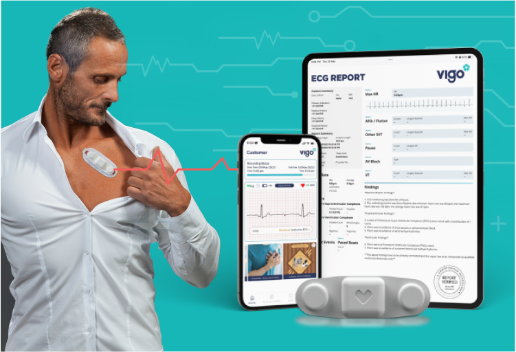 2. Apply the ECG patch